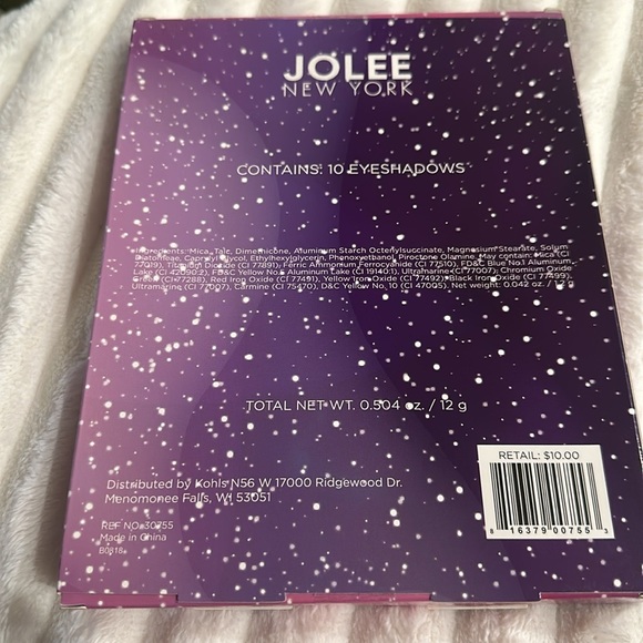 JOLEE NEW YORK Berry Eyes Natural Look Smokey Look 10 Palatte Eye Shadow Set. - Picture 4 of 4